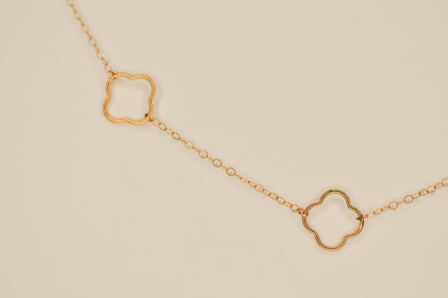 Connecting Clover Necklace