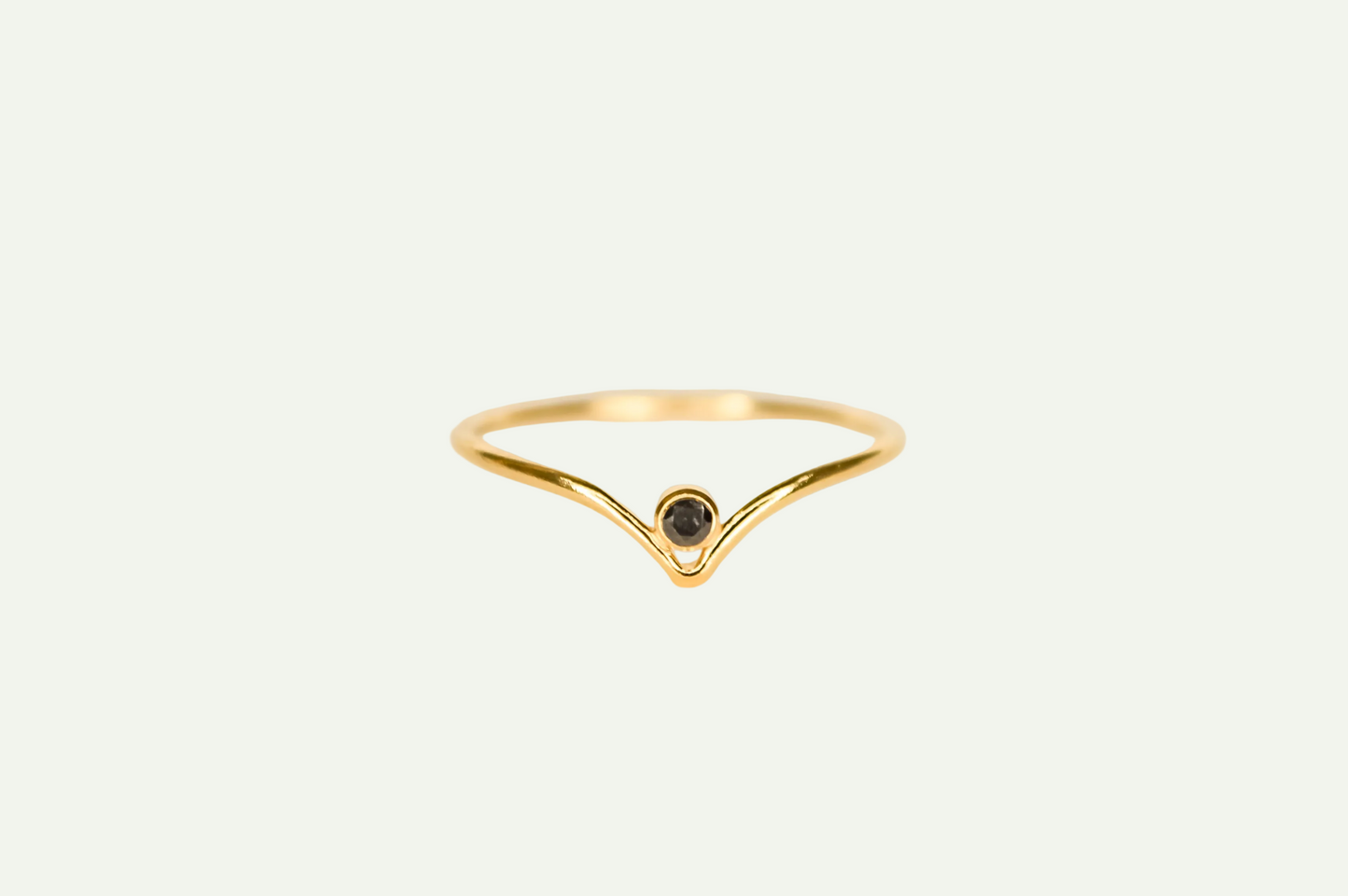 Onyx Tiara Ring
