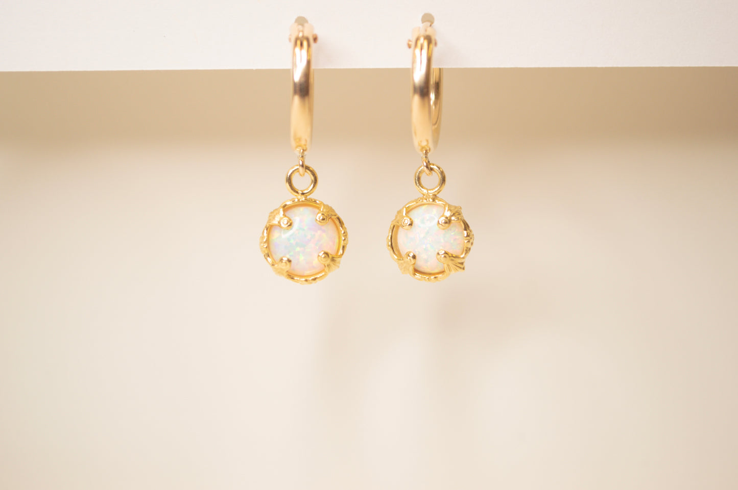 Opal Enchantment Hoops