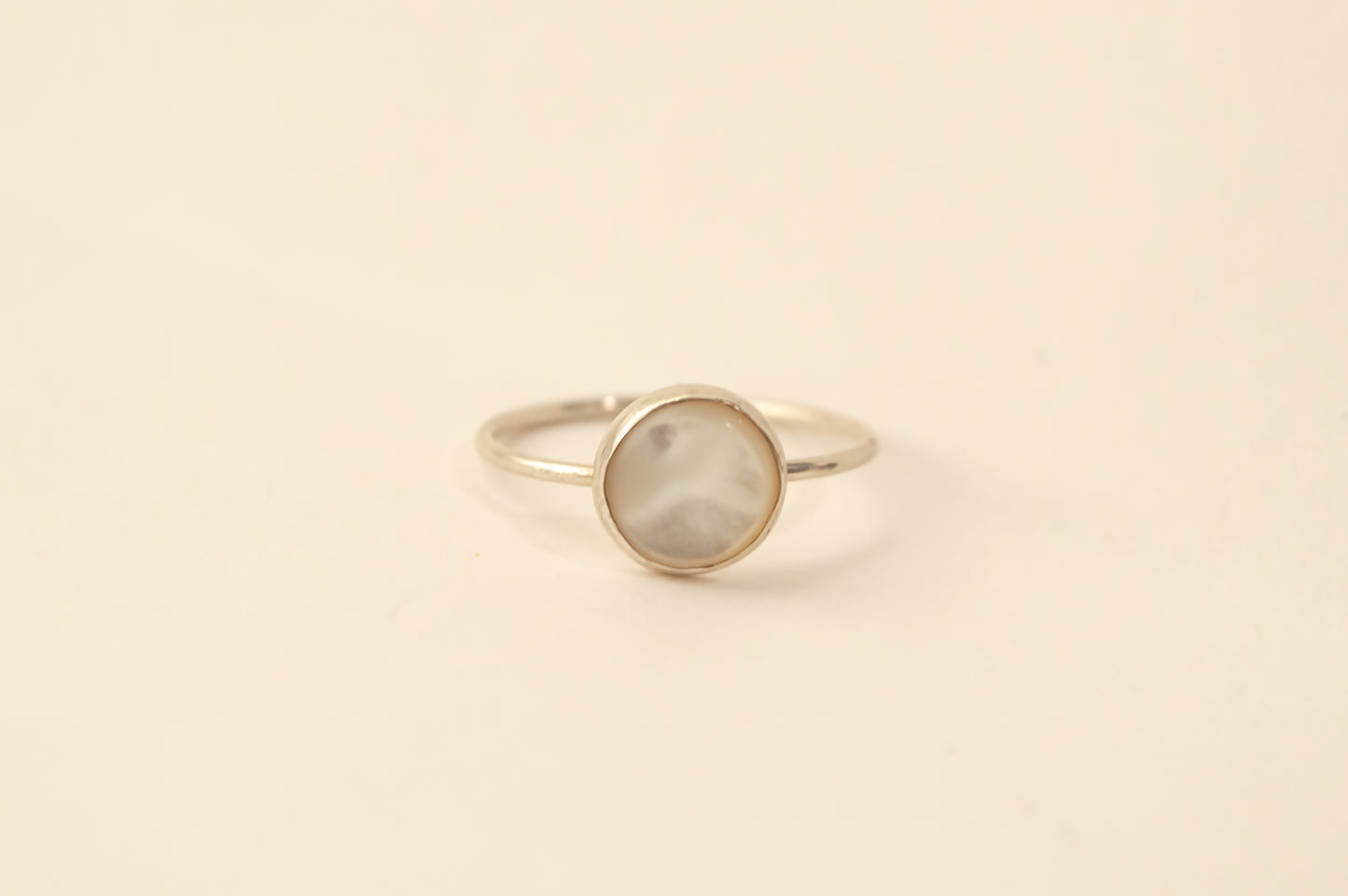 Mother of Pearl Bezel Ring