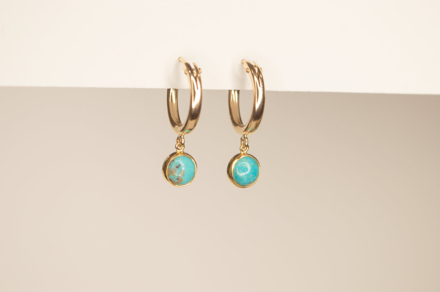 Turquoise Radiance Hoops