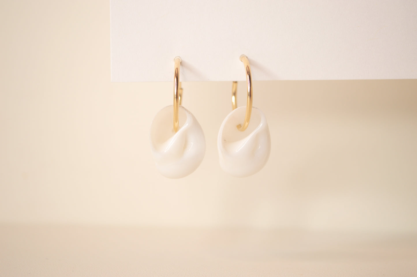 Mother of Pearl Shell Hoops