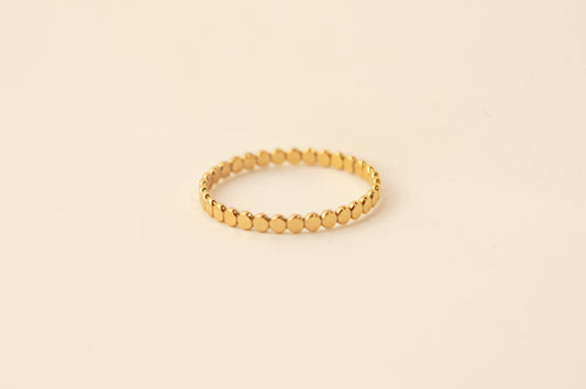 Gold dottie ring