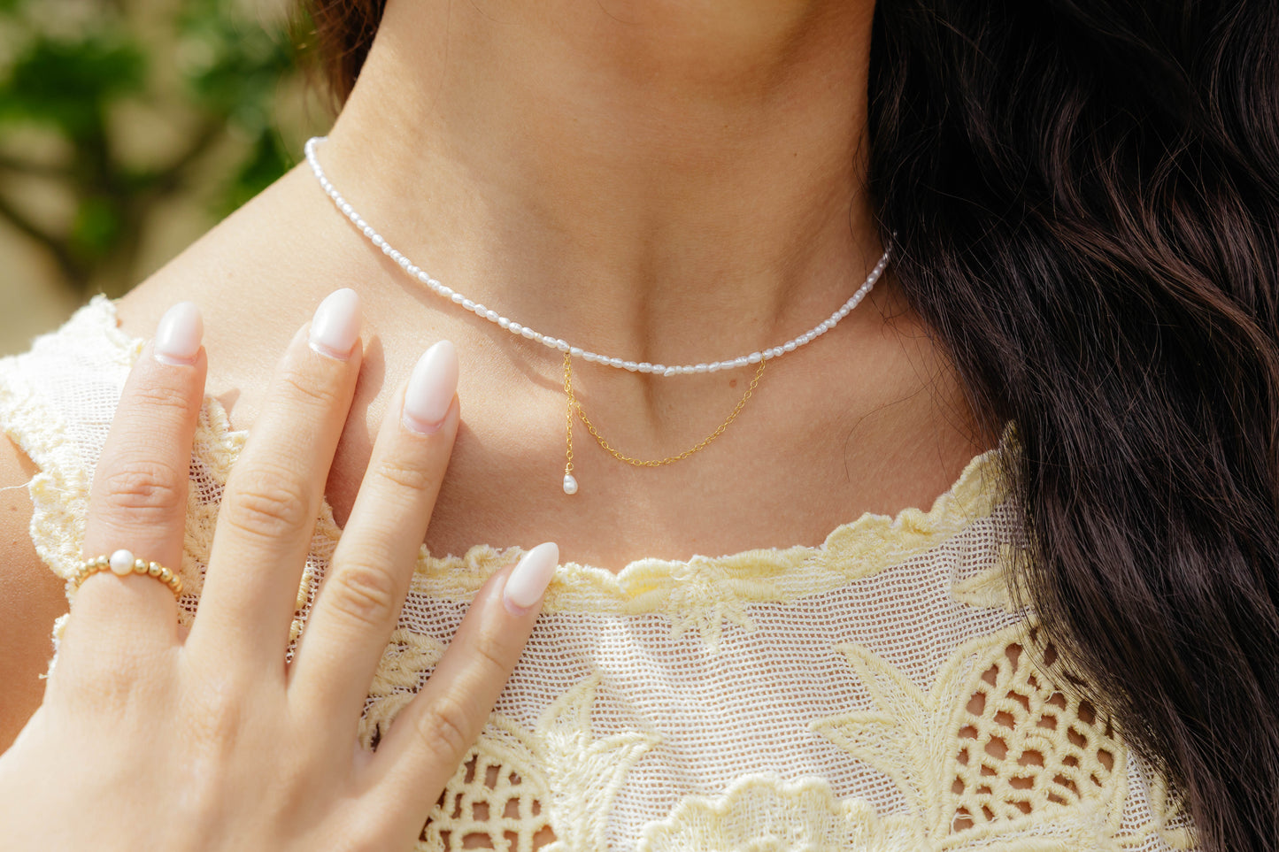 Vérité Pearl Connector Necklace