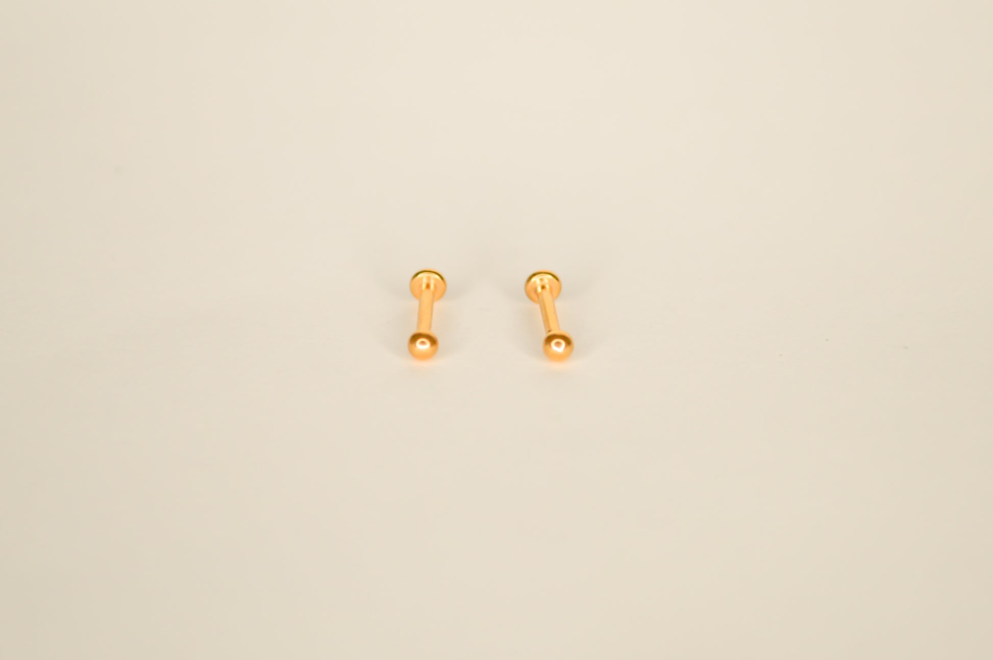 Gold ball flatback studs