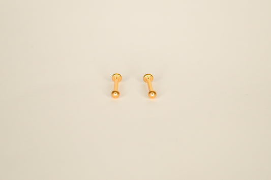 Gold ball flatback studs