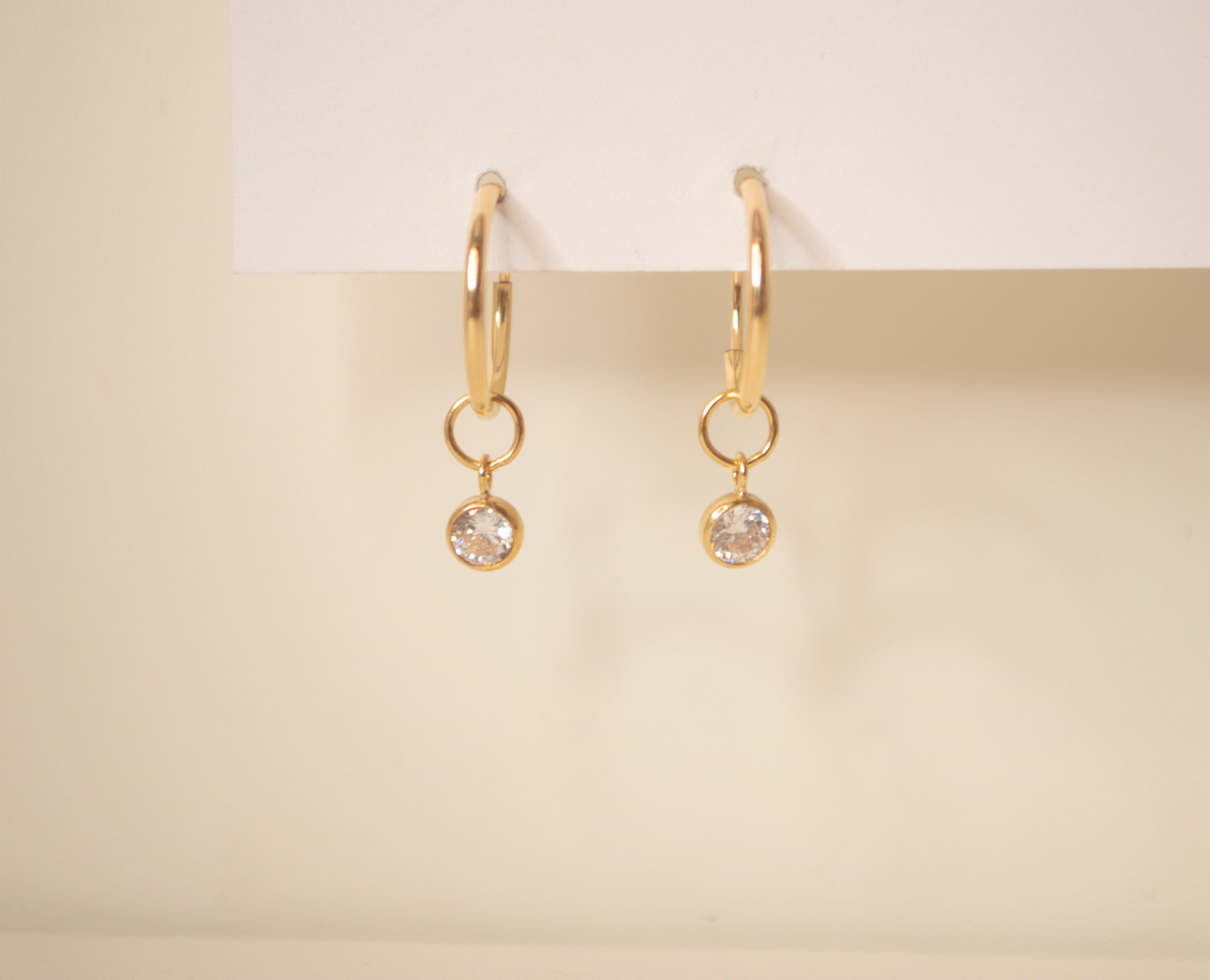 Endless Hoop with Crystal Drop