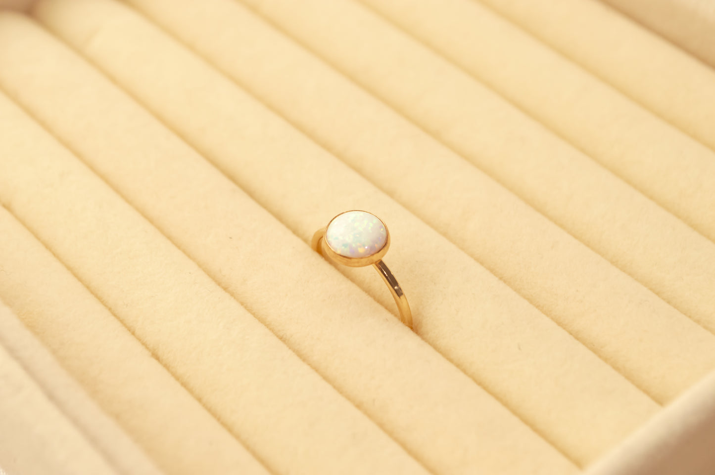 Opal Bezel Ring