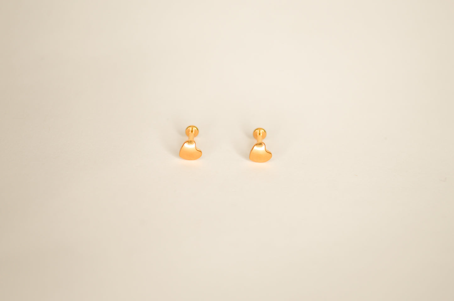 Heart flatback earrings