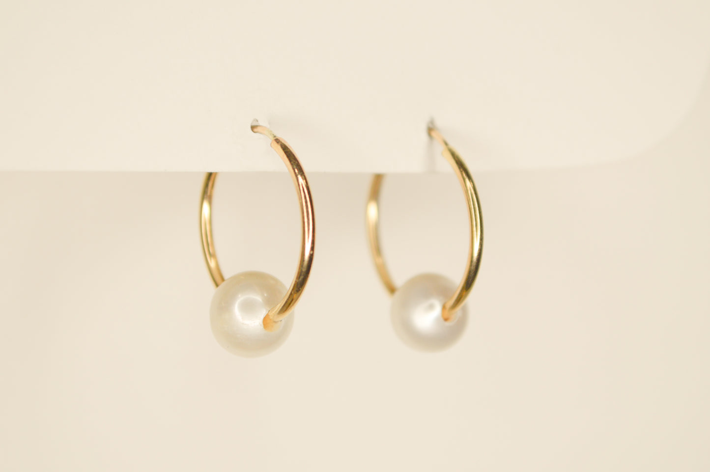 Endless Elegance Pearl Hoops