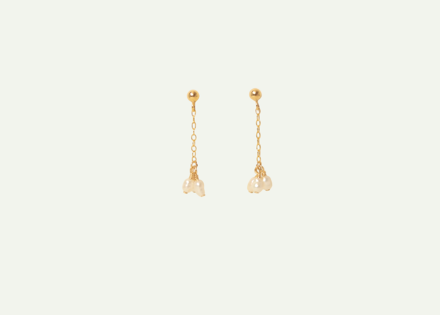 Cluster Pearl Drop Stud