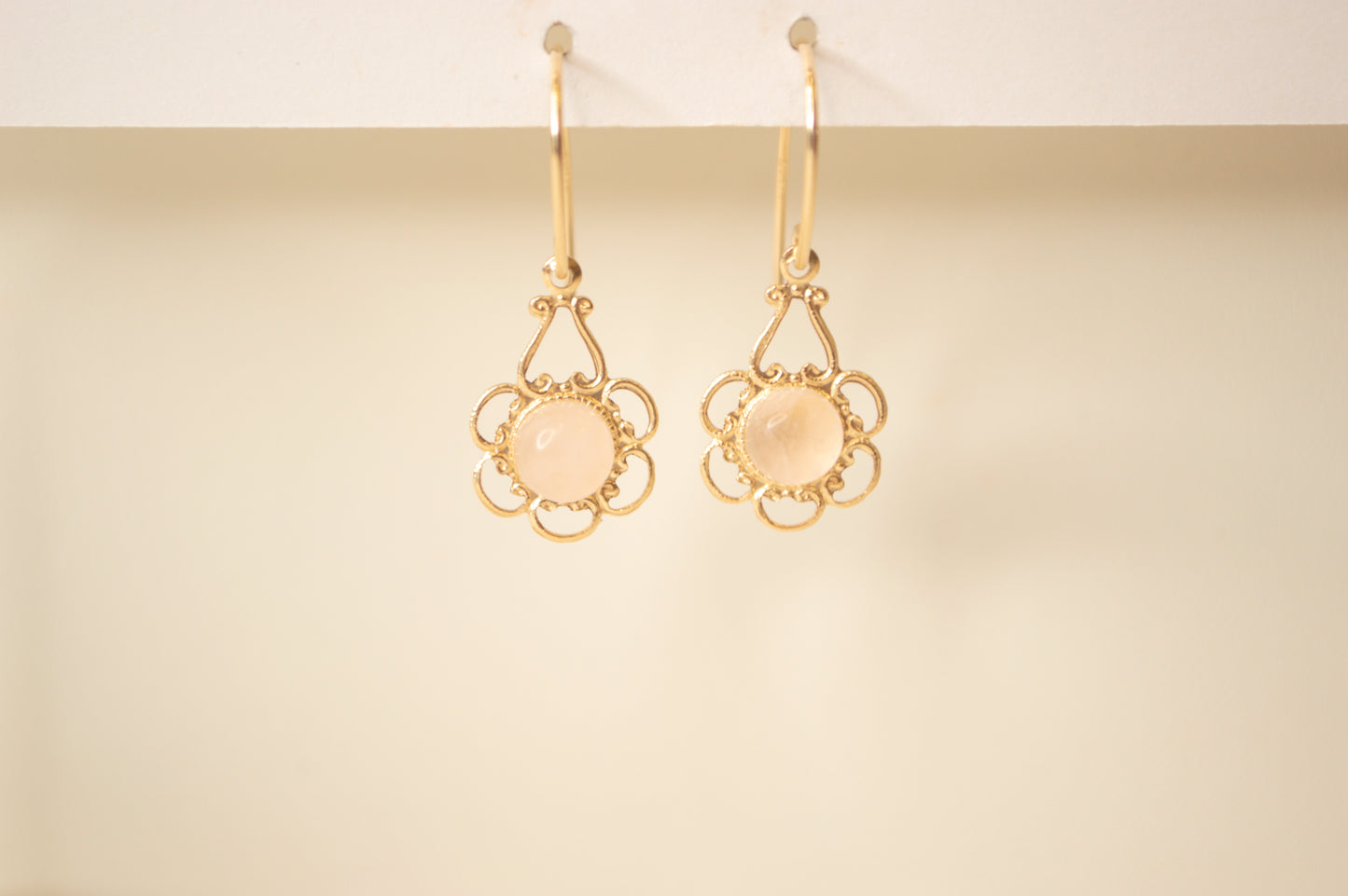 Rose Quartz Earwire