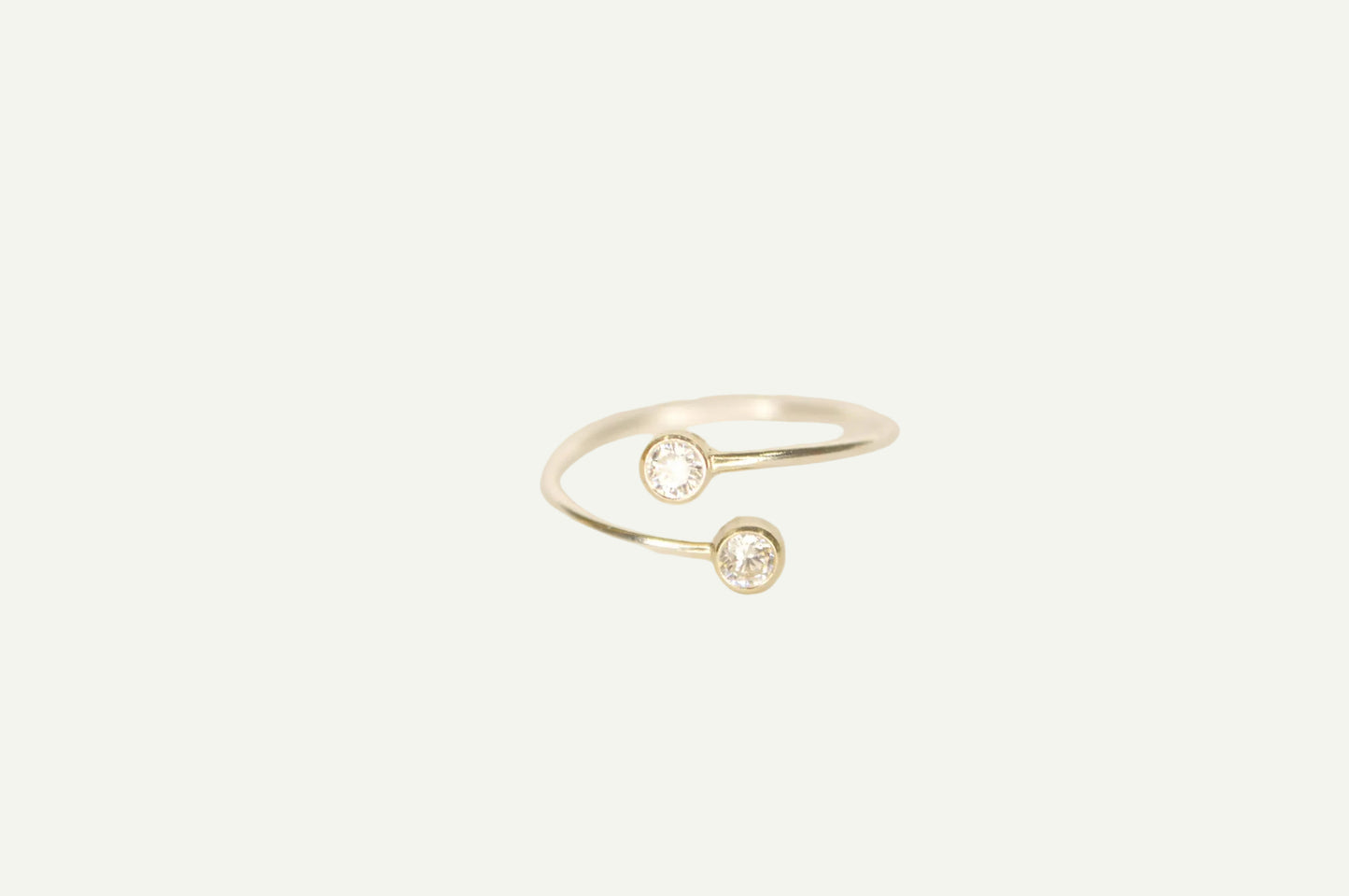 Twin Flame Adjustable Ring