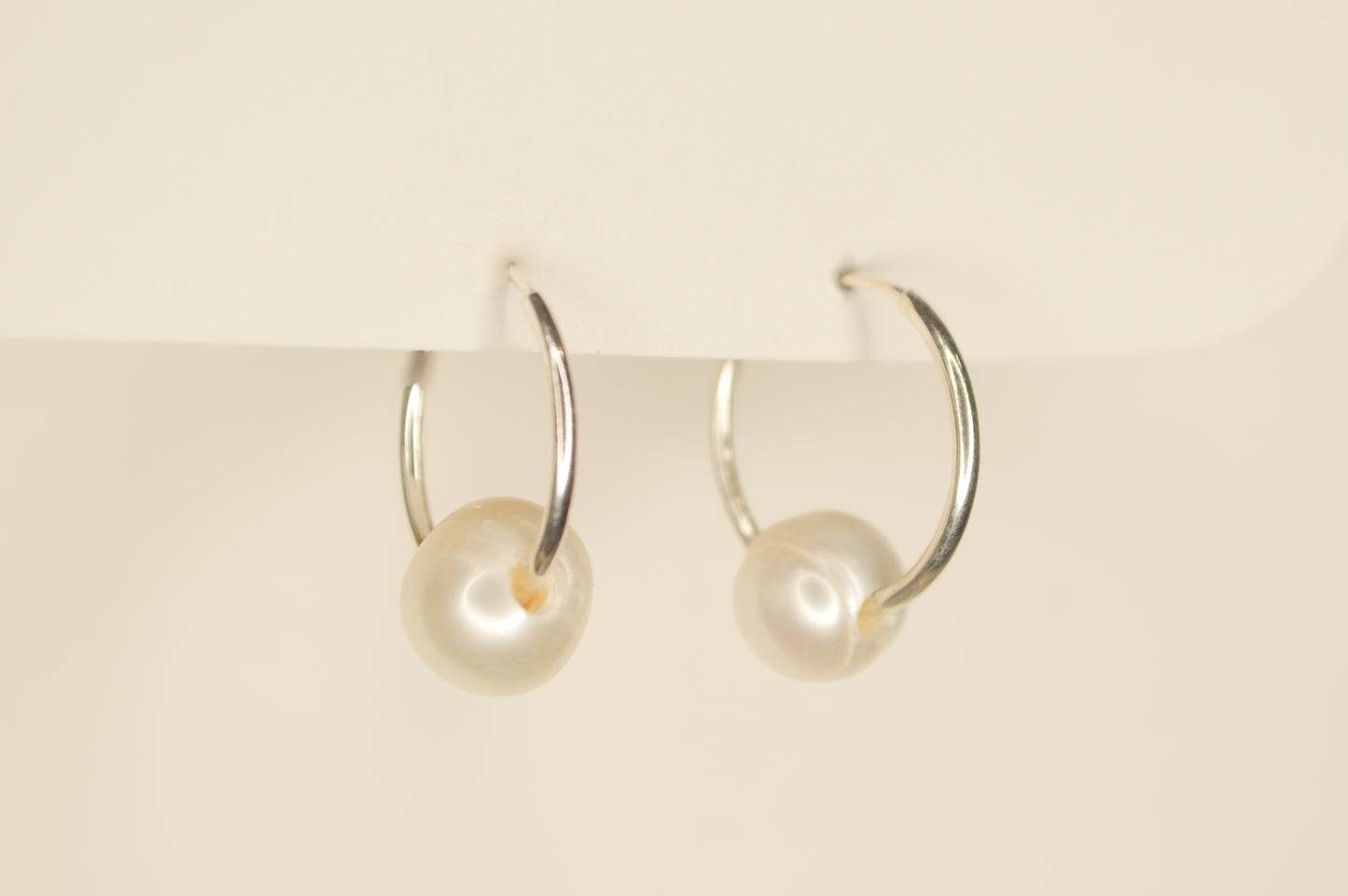 Endless Elegance Pearl Hoops