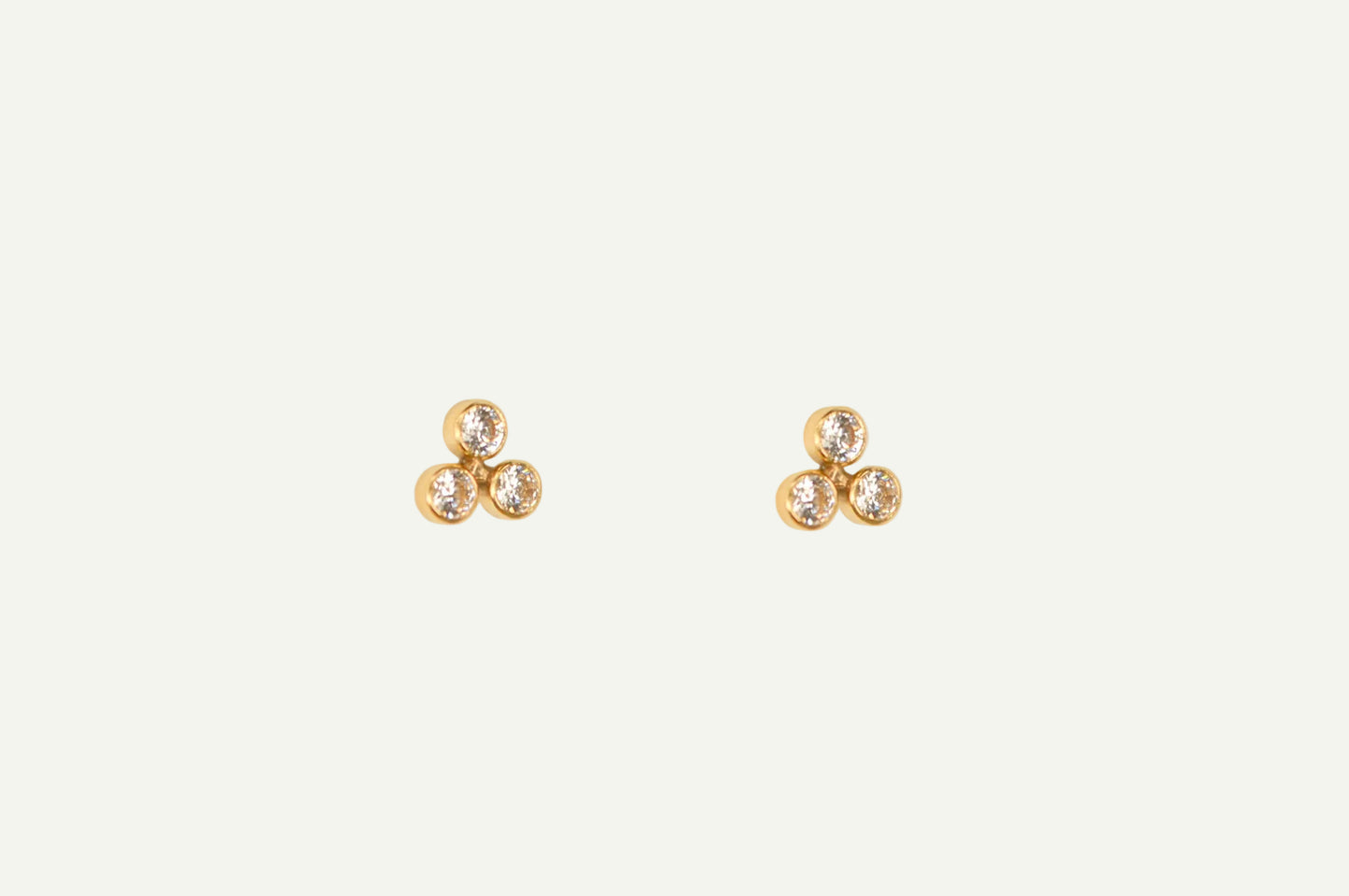 Trio Crystal Stud