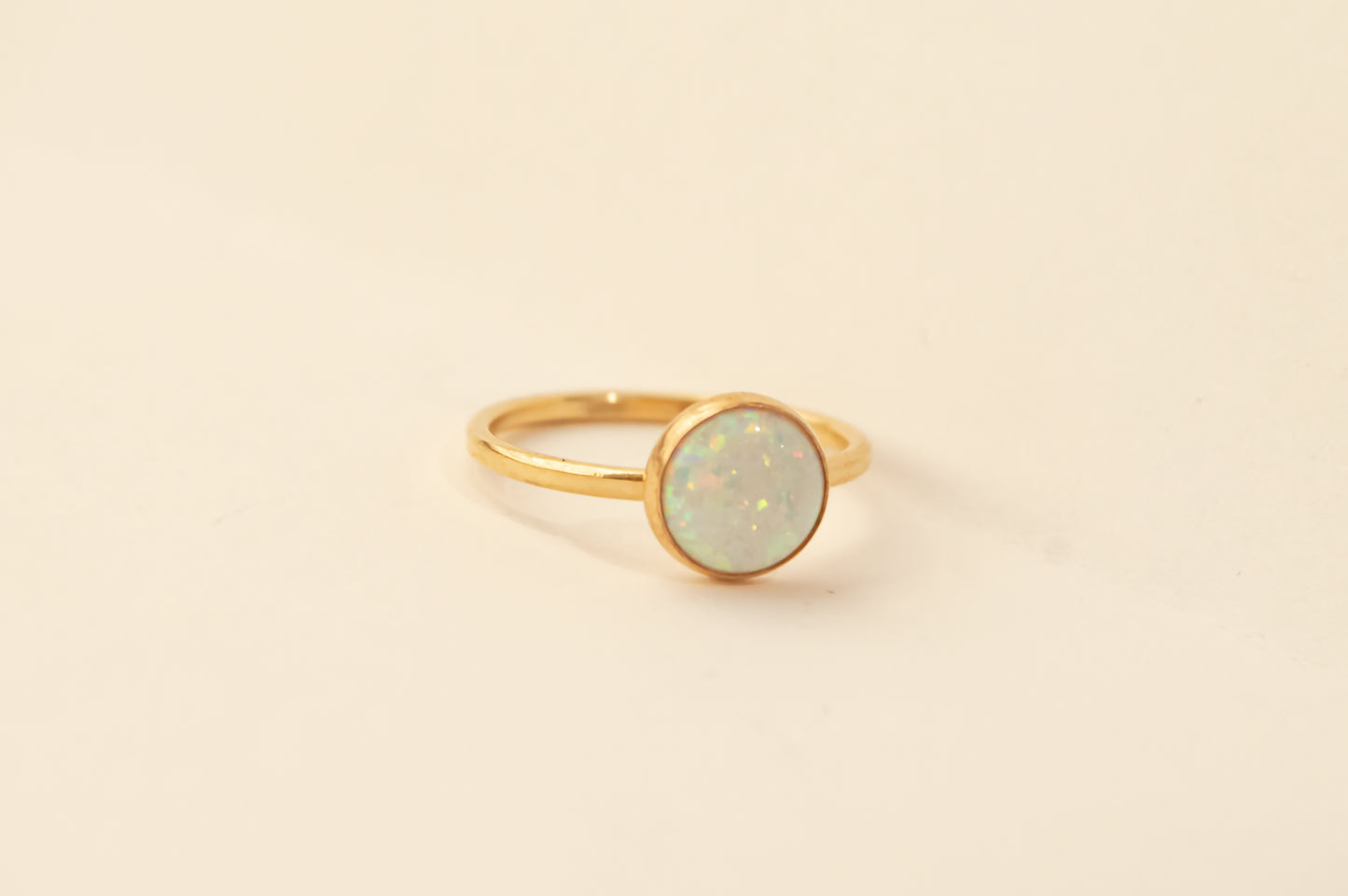 Opal Bezel Ring