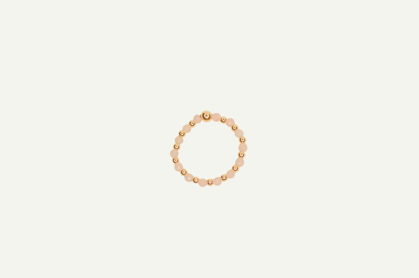 Rose Quartz Beaded Ring