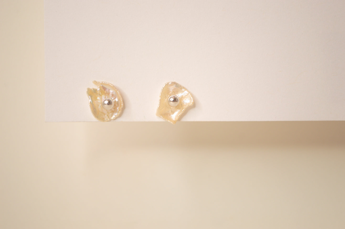 Keshi Pearl Flower Stud