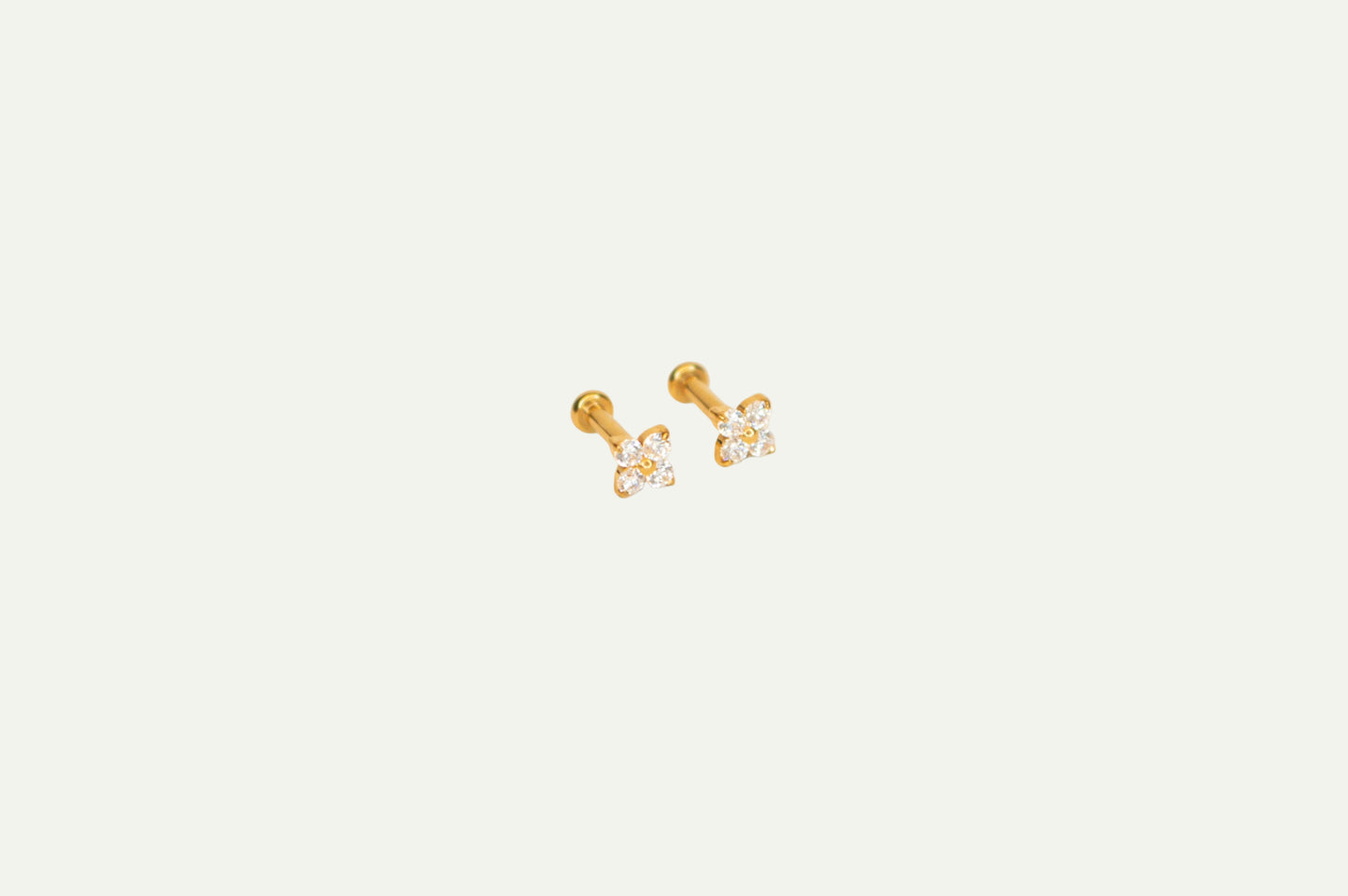 Crystal Clover Flatback