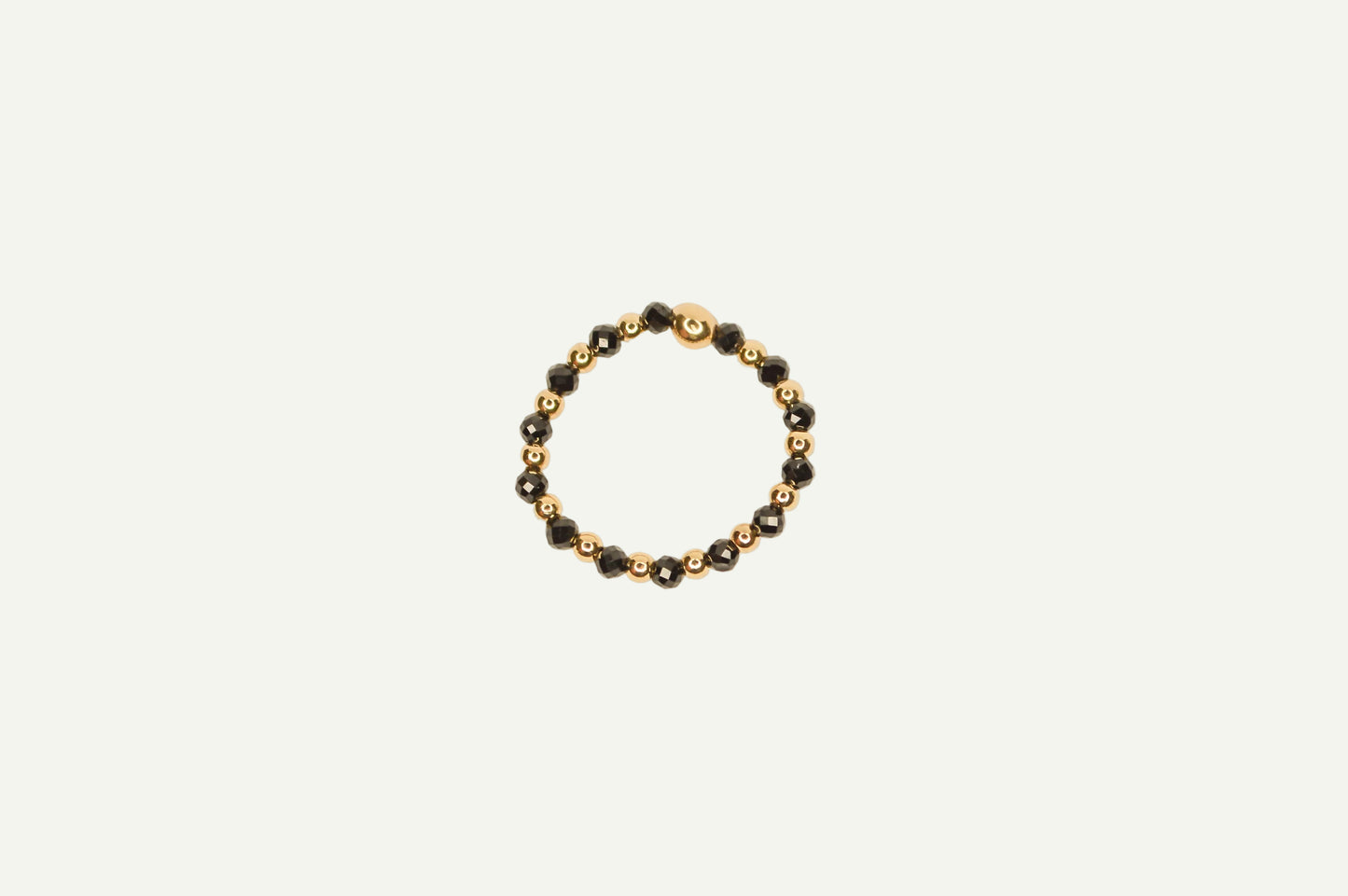 Onyx Beaded Ring