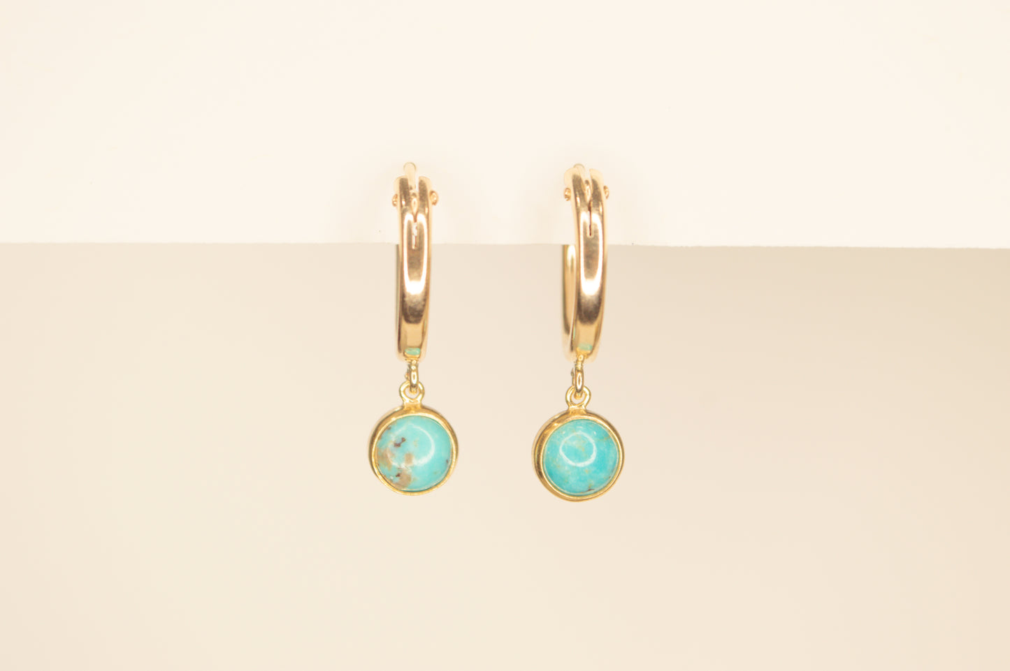 Turquoise Radiance Hoops