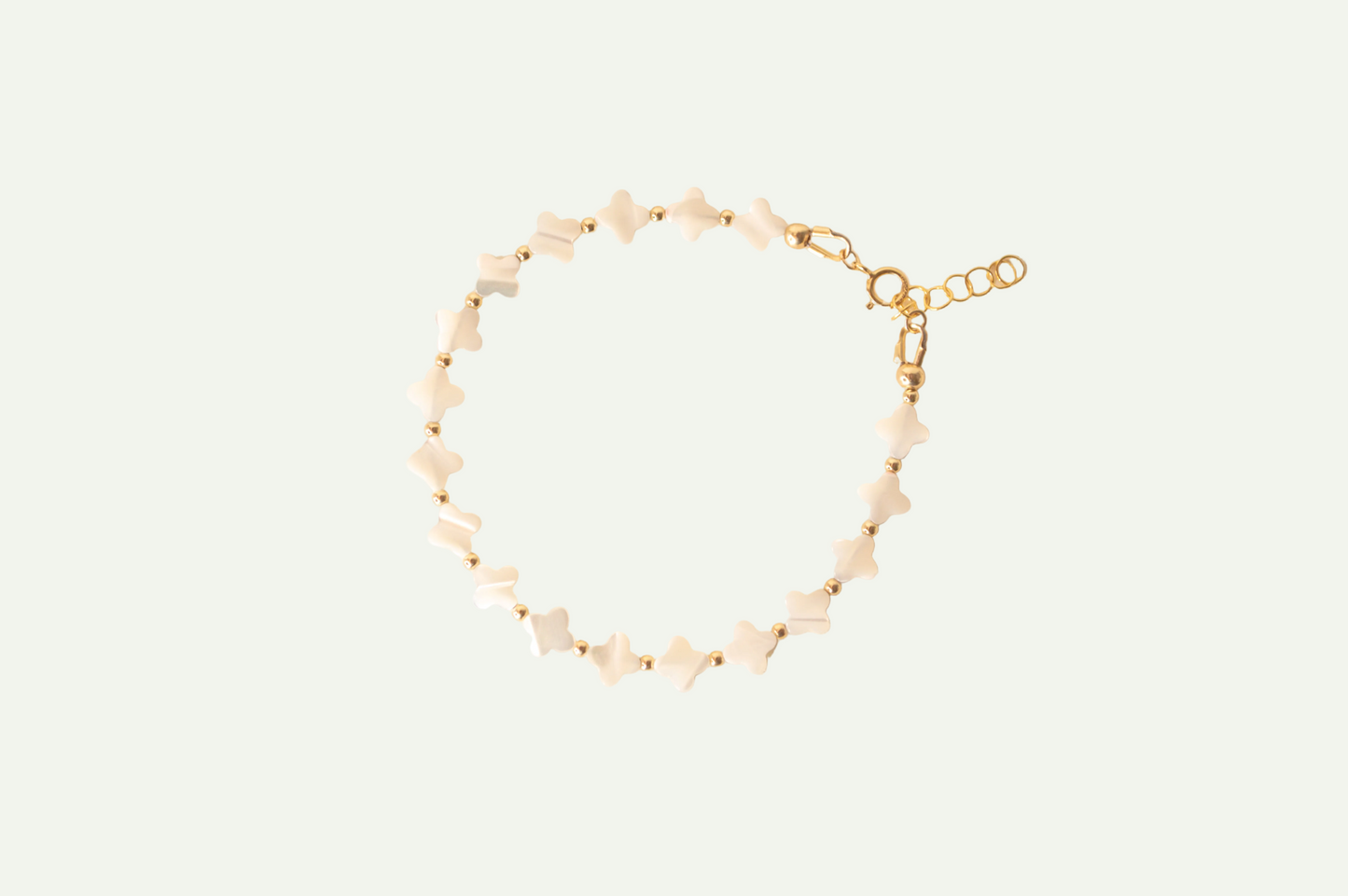 Beaded Clover Bracelet