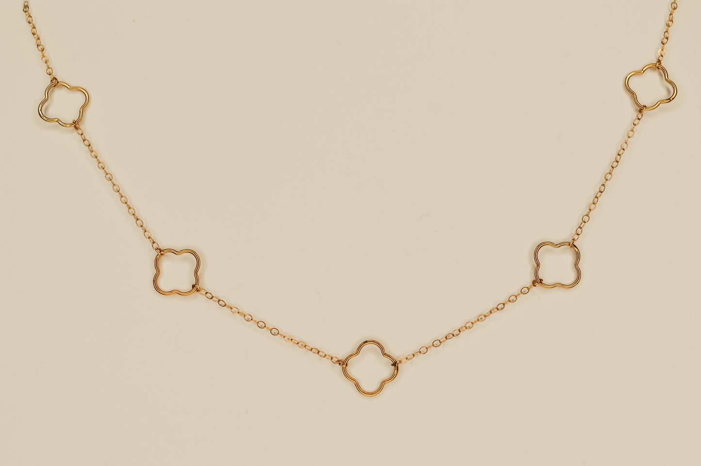 Connecting Clover Necklace