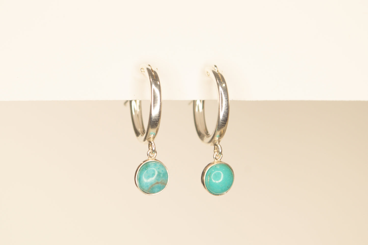 Turquoise Radiance Hoops