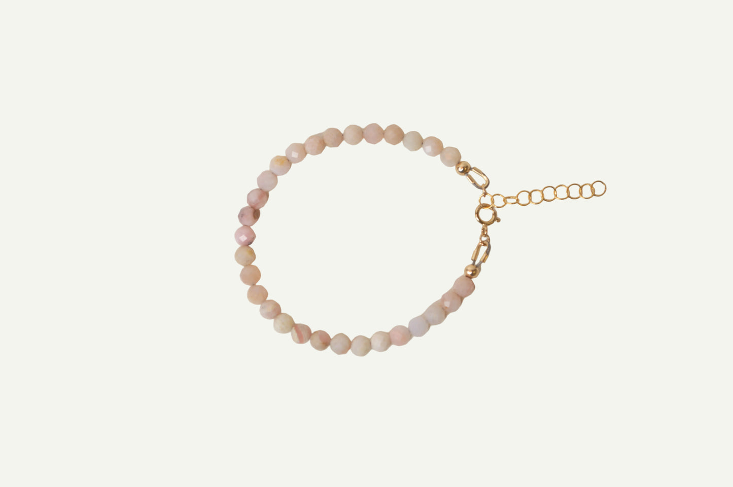 Pink Opal Beaded Bracelet