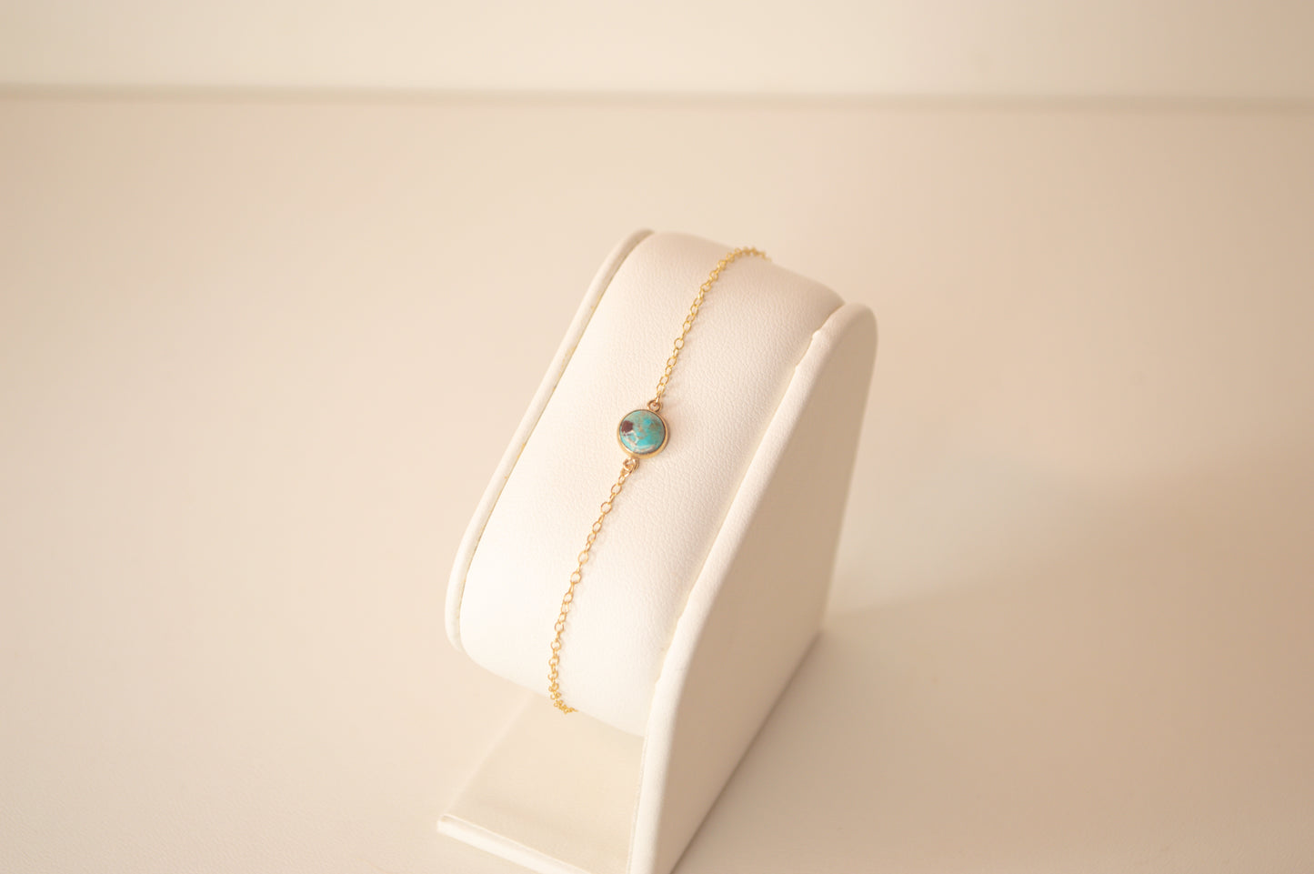 Turquoise Bezel Connector Bracelet