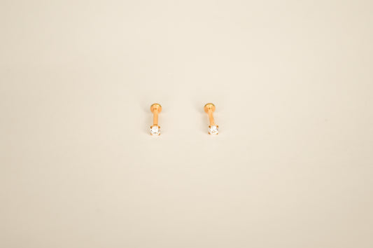 crystal flatback earrings