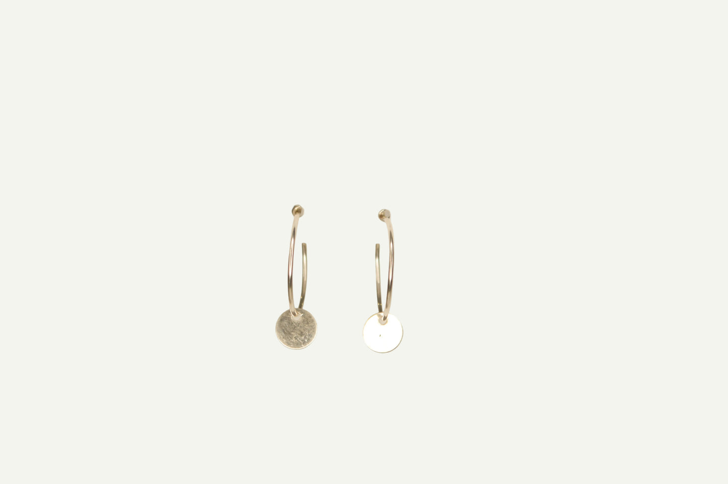 Dainty Disc Hoops