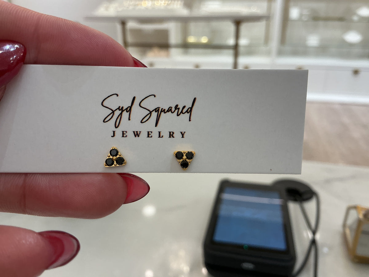 Triangle Onyx Flat back
