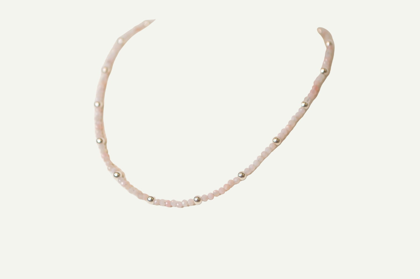 Pink opal Satellite Necklace