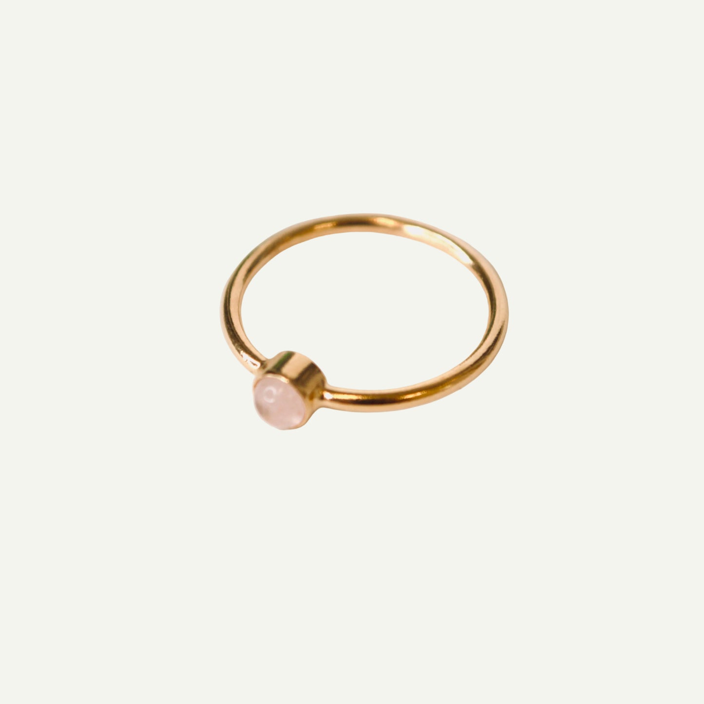 Rose quartz heiress ring