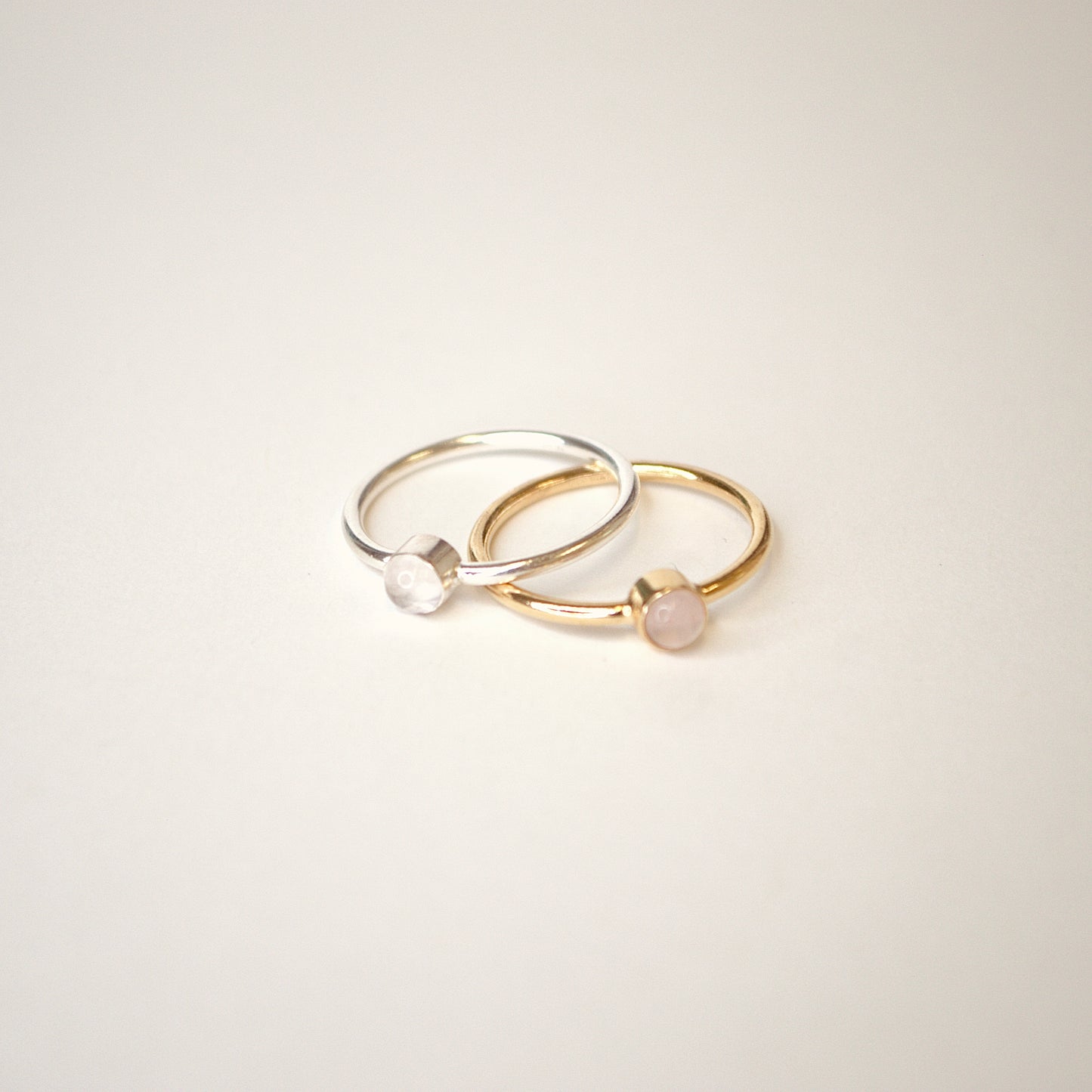 Rose quartz heiress ring
