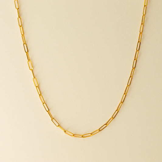 Small Paperclip Chain Necklace