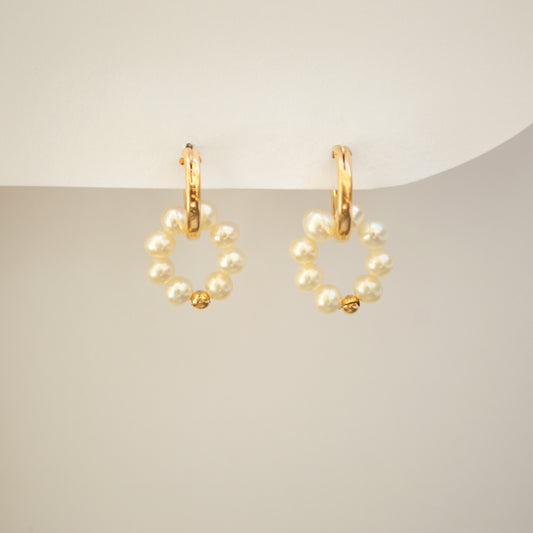 Pearl Orbit Hoops