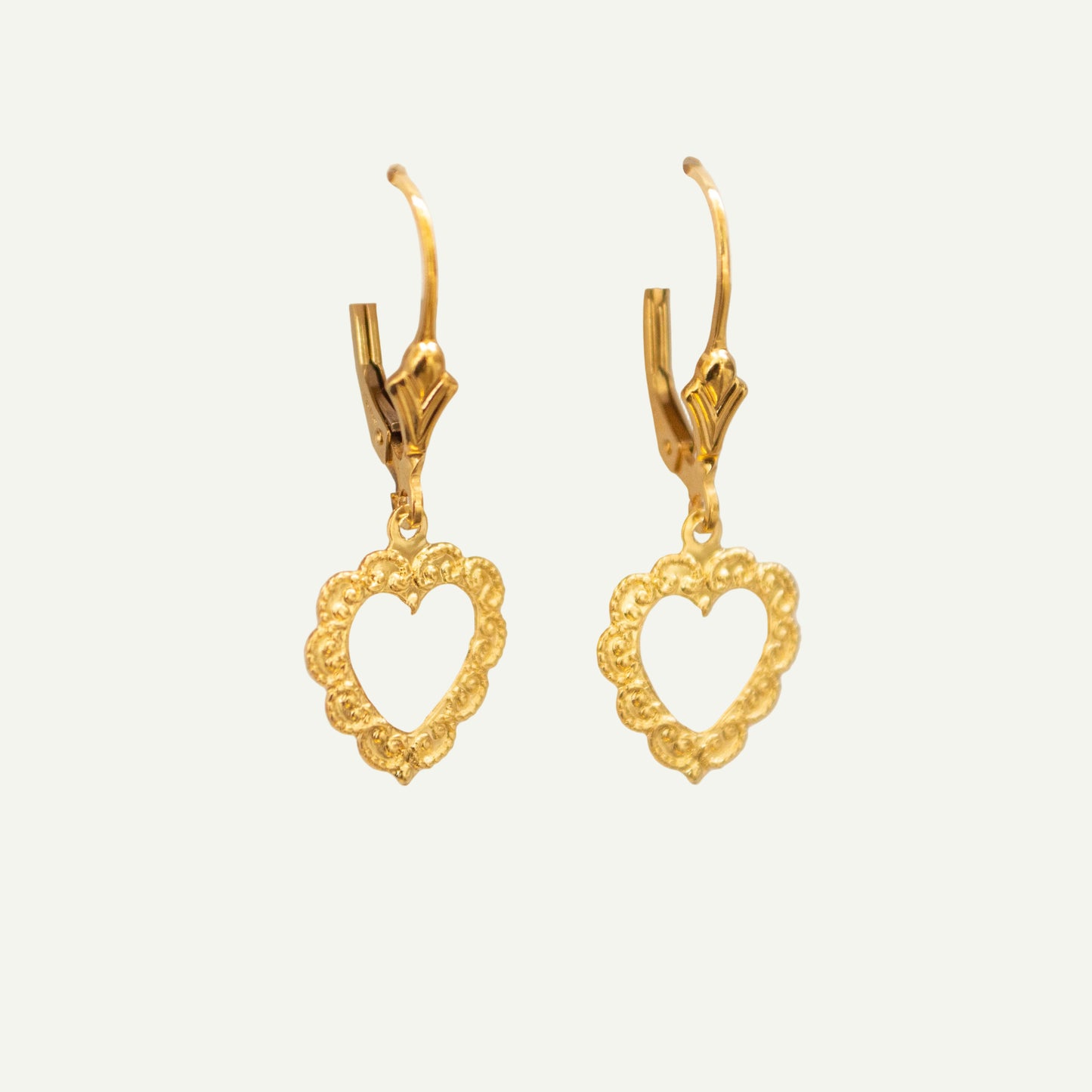 Vintage Heart Hoops