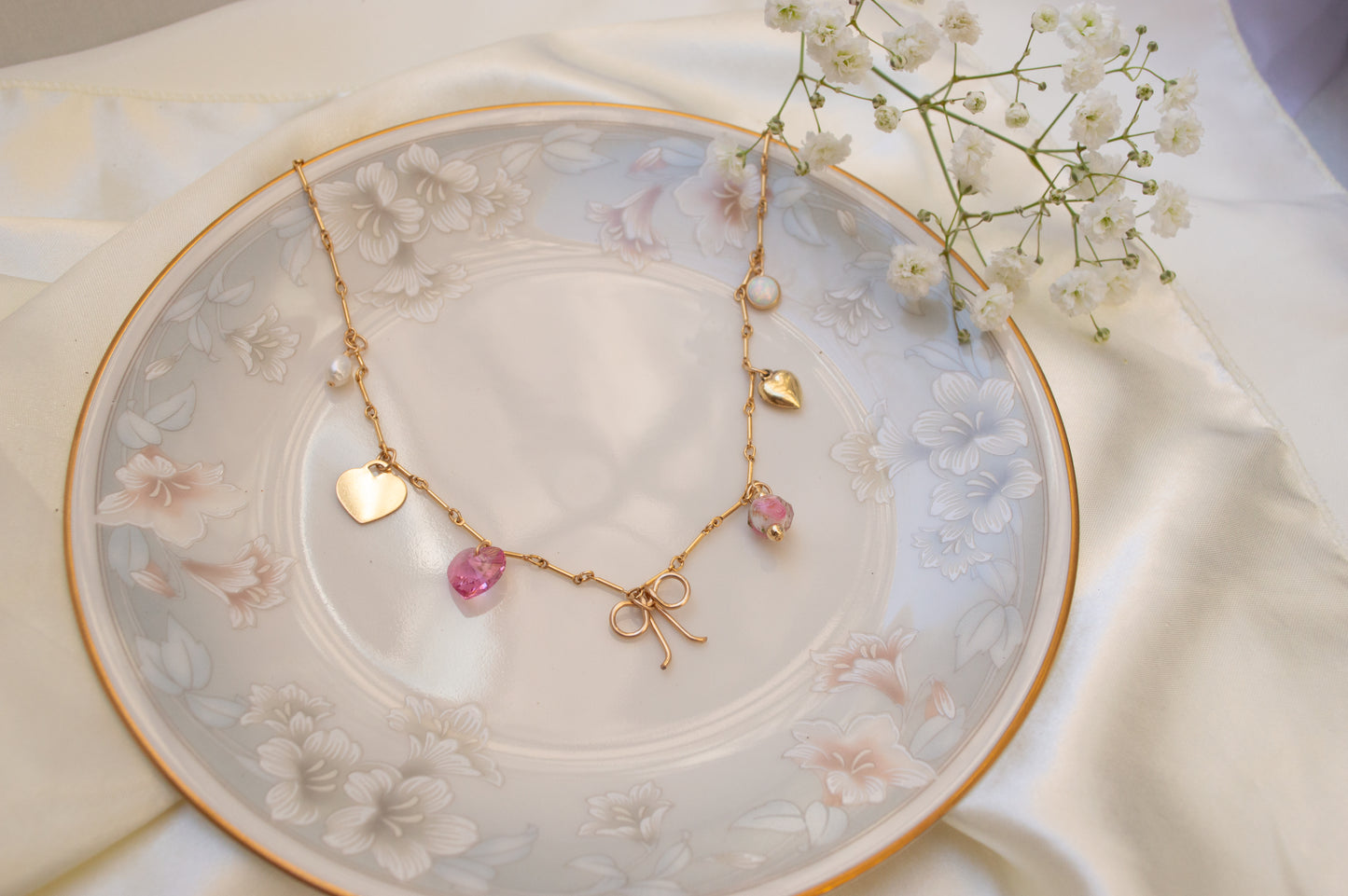 Pretty in Pink Charm Necklace