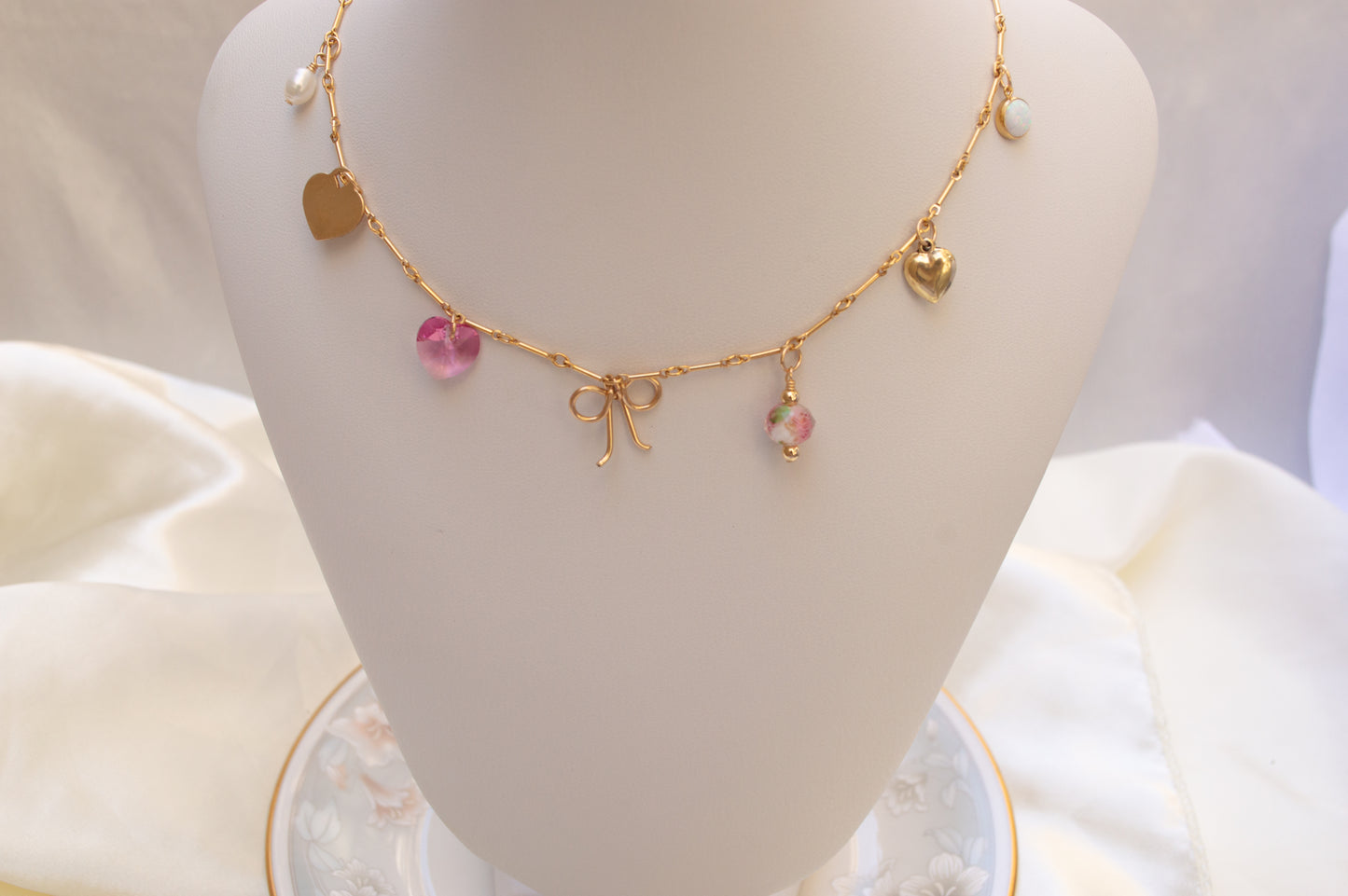 Pretty in Pink Charm Necklace