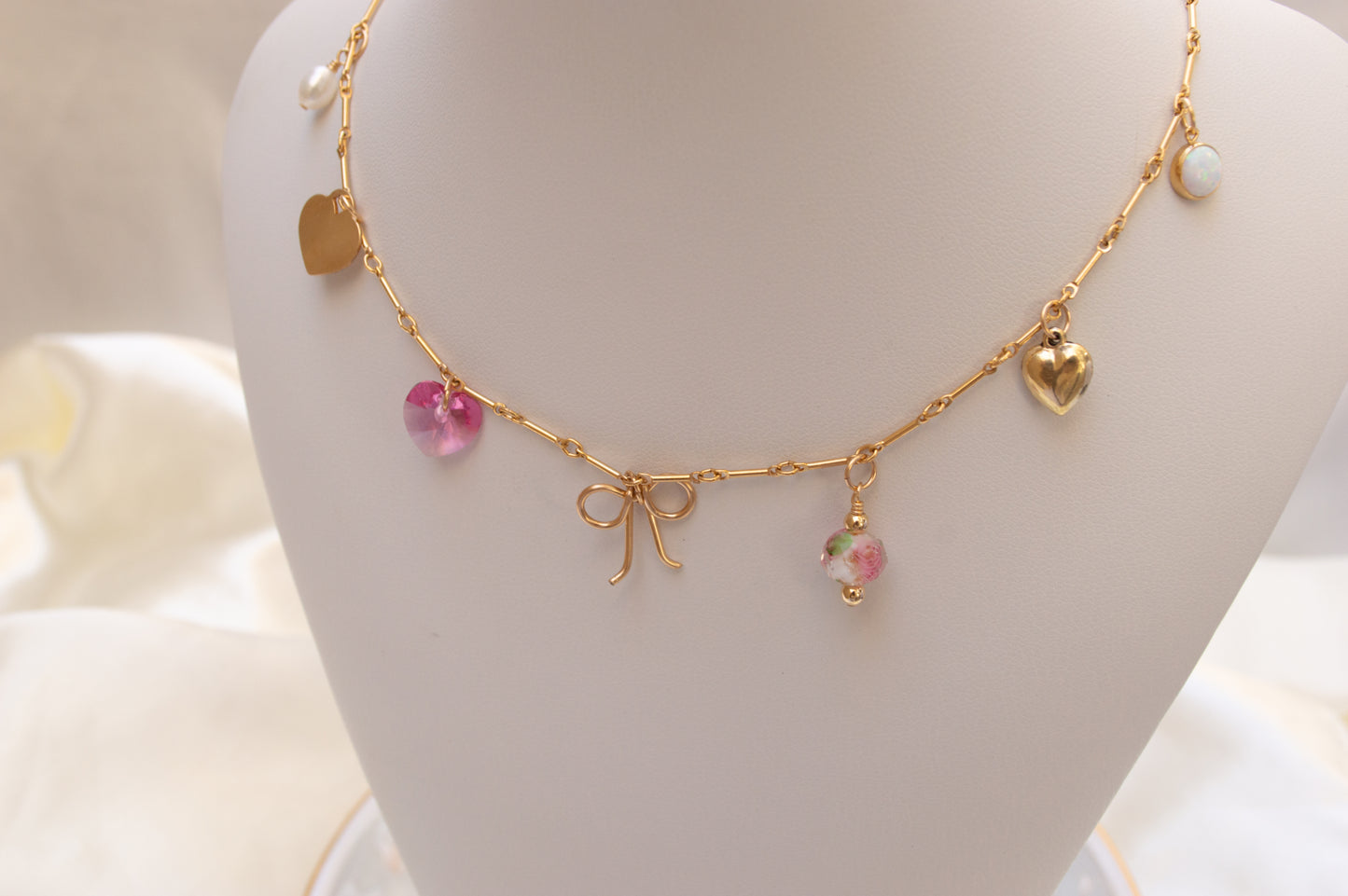 Pretty in Pink Charm Necklace