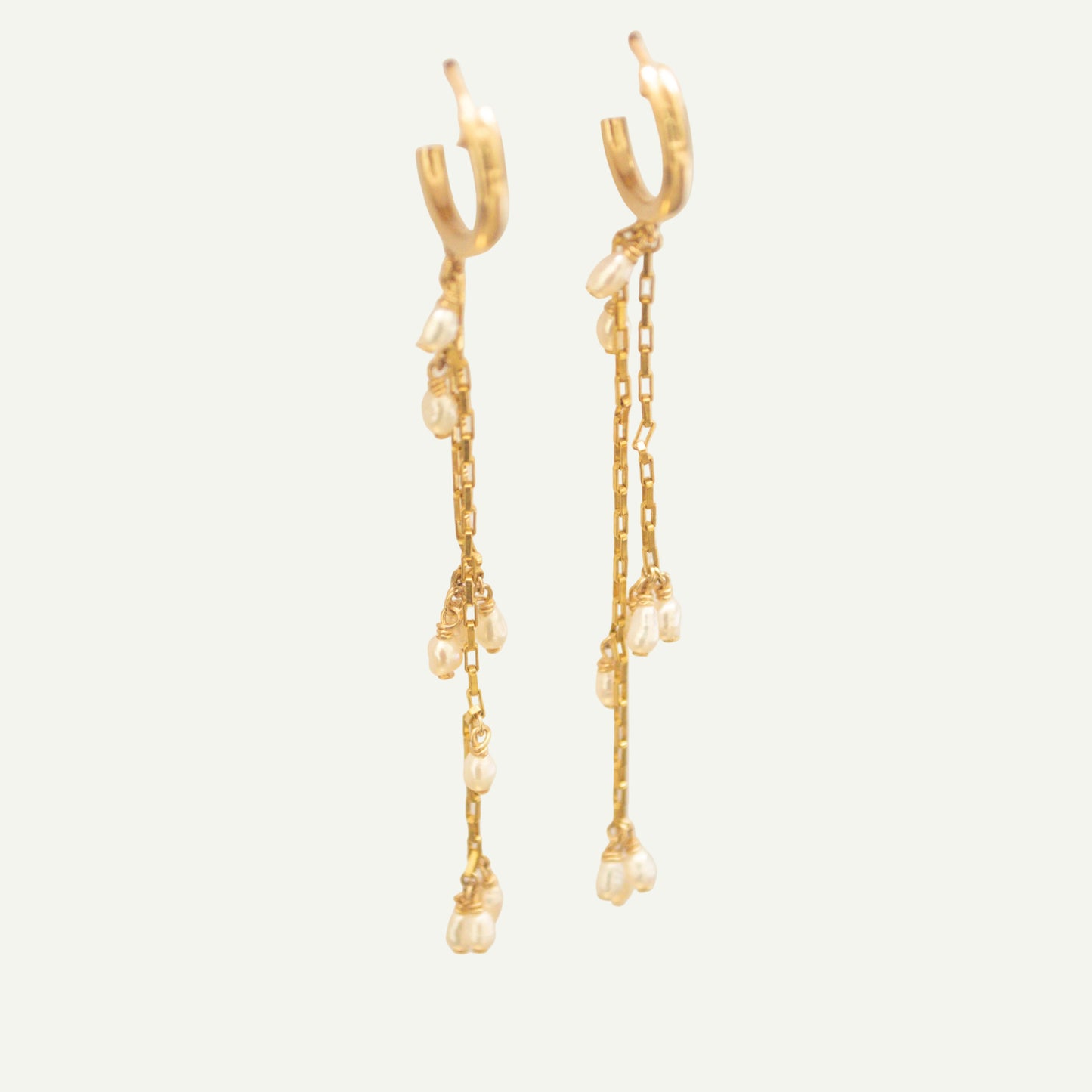 Pearl Rain Hoops