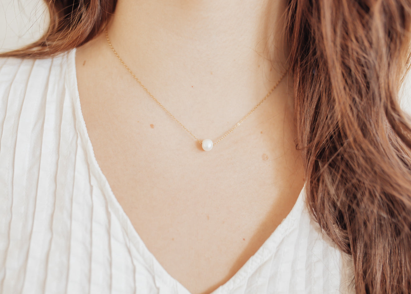 Sliding Pearl Necklace