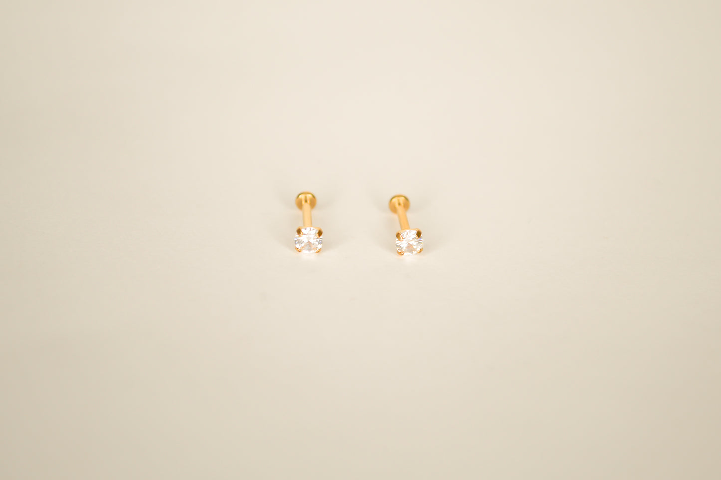 gold flatback earrings crystal