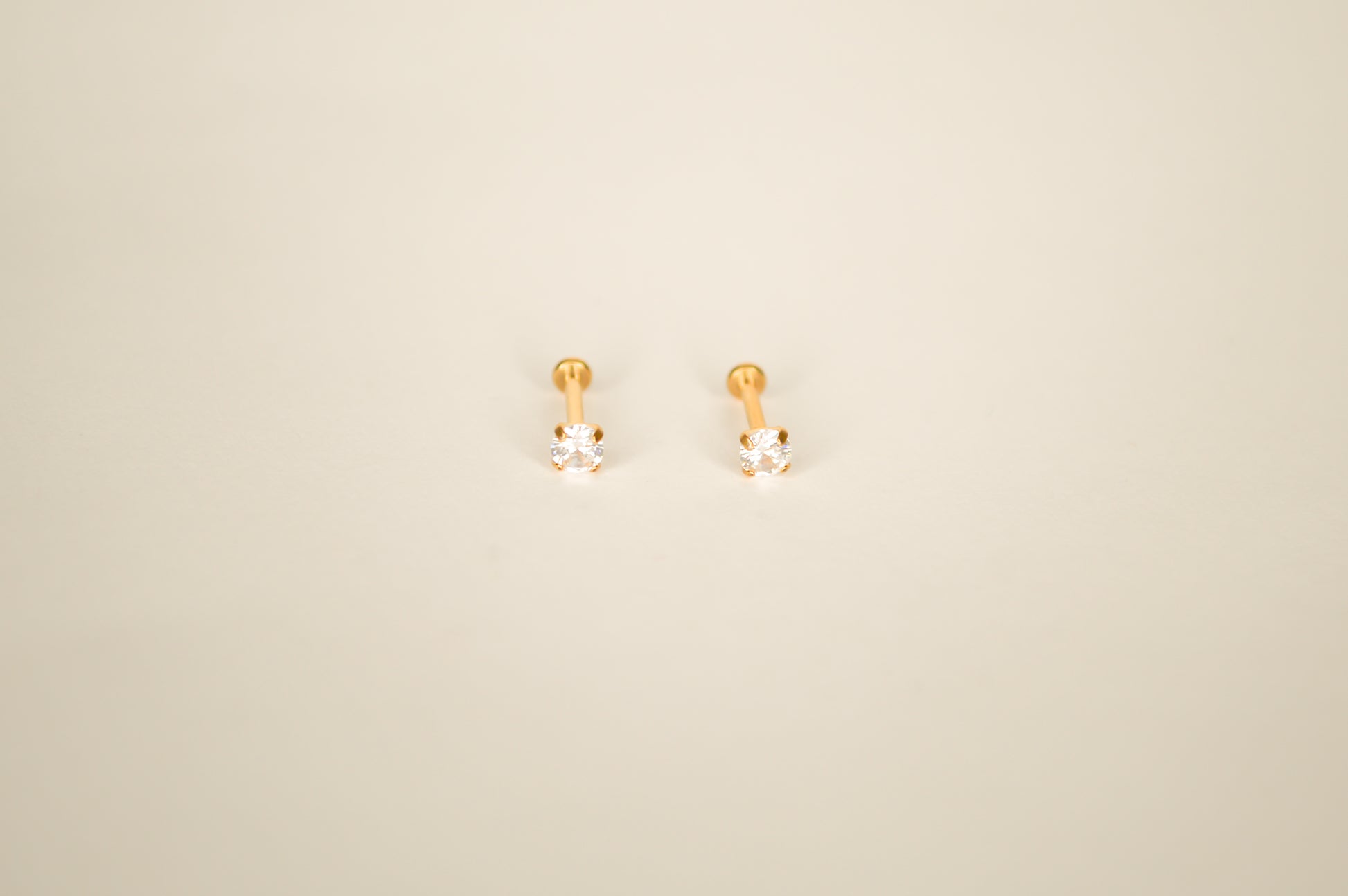 gold flatback earrings crystal