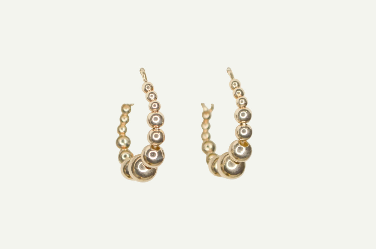 Ascending Bead Hoops