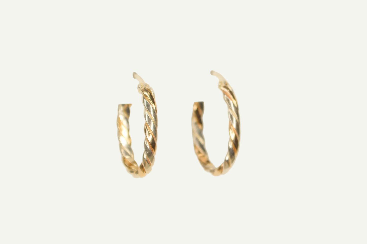 Oval Intertwined Hoops