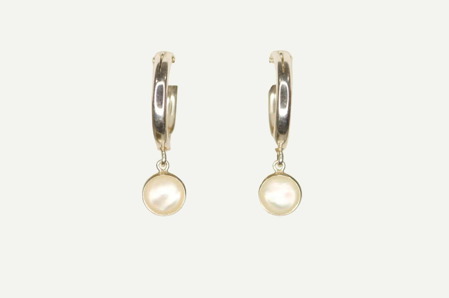 Sterling silver mother of pearl earrings