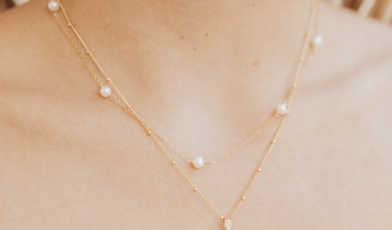Pearl Connector Necklace